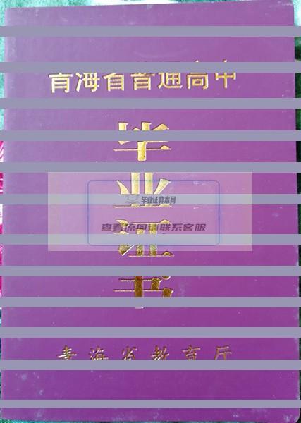 青海省海南州第一民族高级中学2010年高中毕业证样本