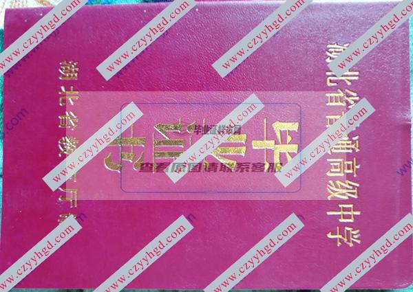 黄石市高中毕业证书样本合集与学校名录