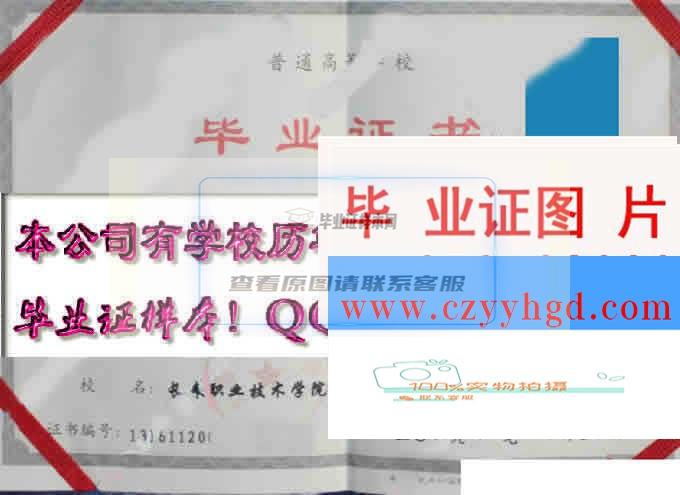 长春职业技术学院成绩单毕业证档案学位证样本