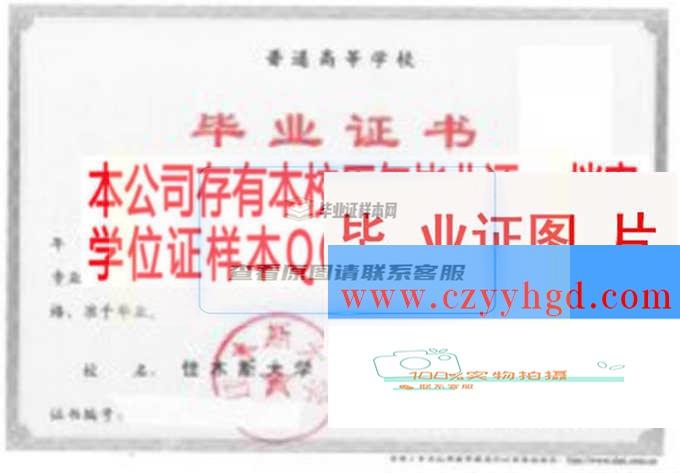 富锦师范学校毕业证学位证档案样本高清图片