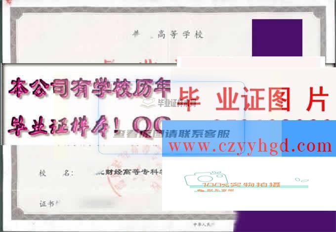 湖北财经高等专科学校成绩单毕业证档案学位证样本