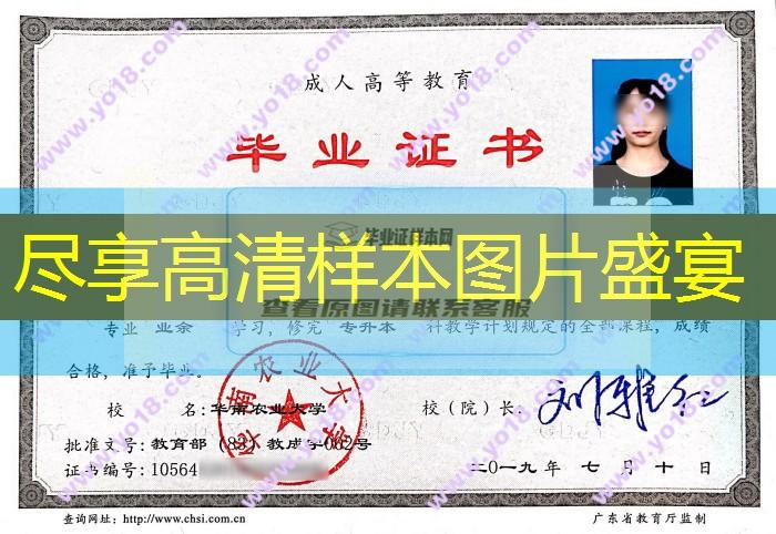 華南農業大學本科畢業證原件丟了怎么辦
