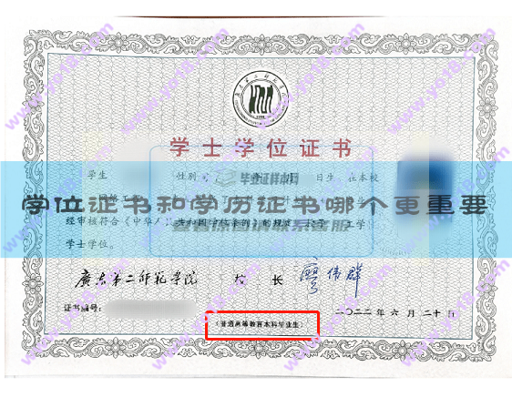 學位證書和學歷證書哪個更重要