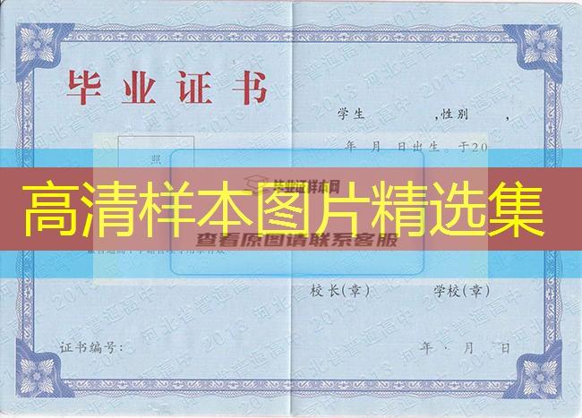 滄州市高中畢業證樣本圖片—高中學校名單