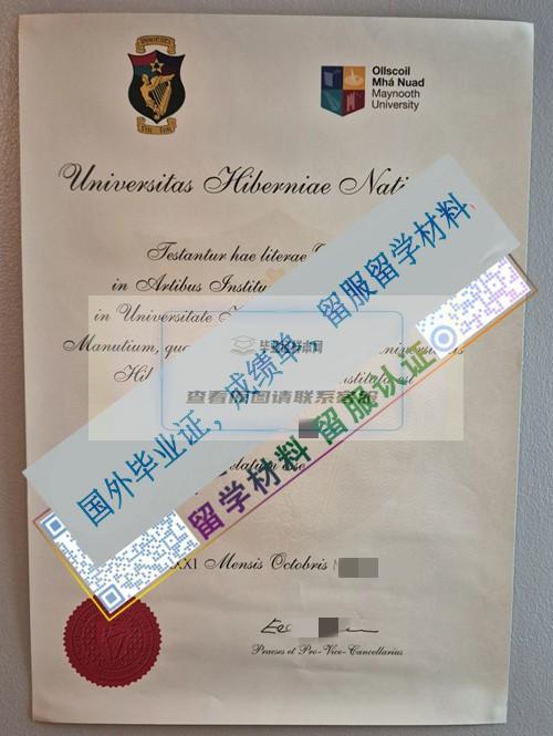 愛爾蘭國立梅努斯大學Maynooth University畢業證樣本